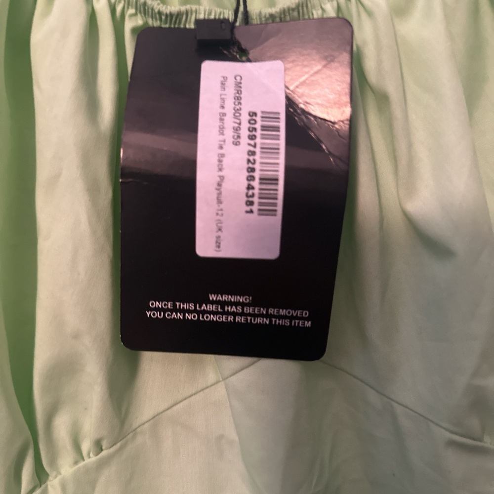 LIME GREEN ROMPER - Picture 5 of 6